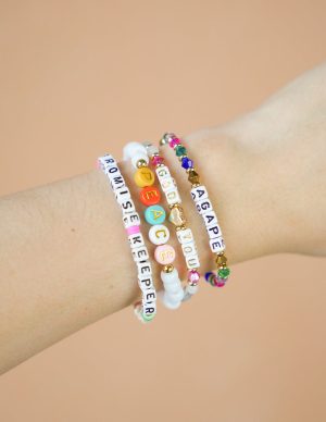 God Loves You Letter Bracelet