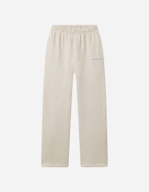 Basics Eggshell Wide Leg Sweatpant