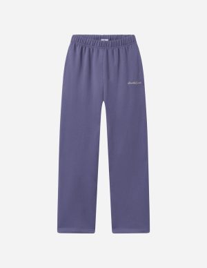 Basics Plum Wide Leg Sweatpant
