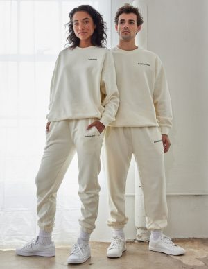 Basics White Sand Unisex Crewneck