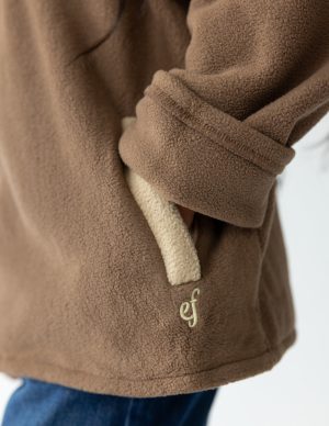 Brown Fleece Kids Pullover