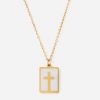 Enamel Cross Necklace