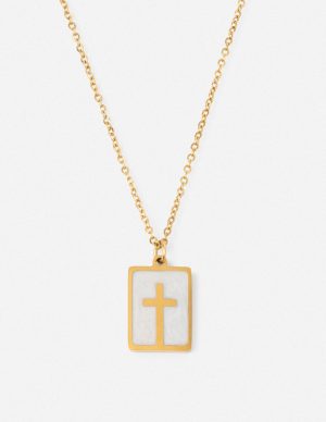 Enamel Cross Necklace