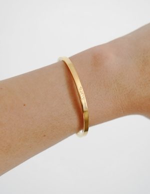 Gold Highs and Lows Cuff Bracelet