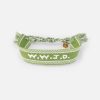 Green WWJD Embroidered Bracelet