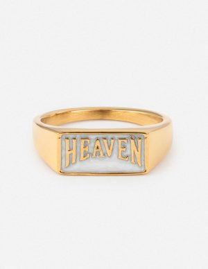 Heaven Rectangular Signet Ring