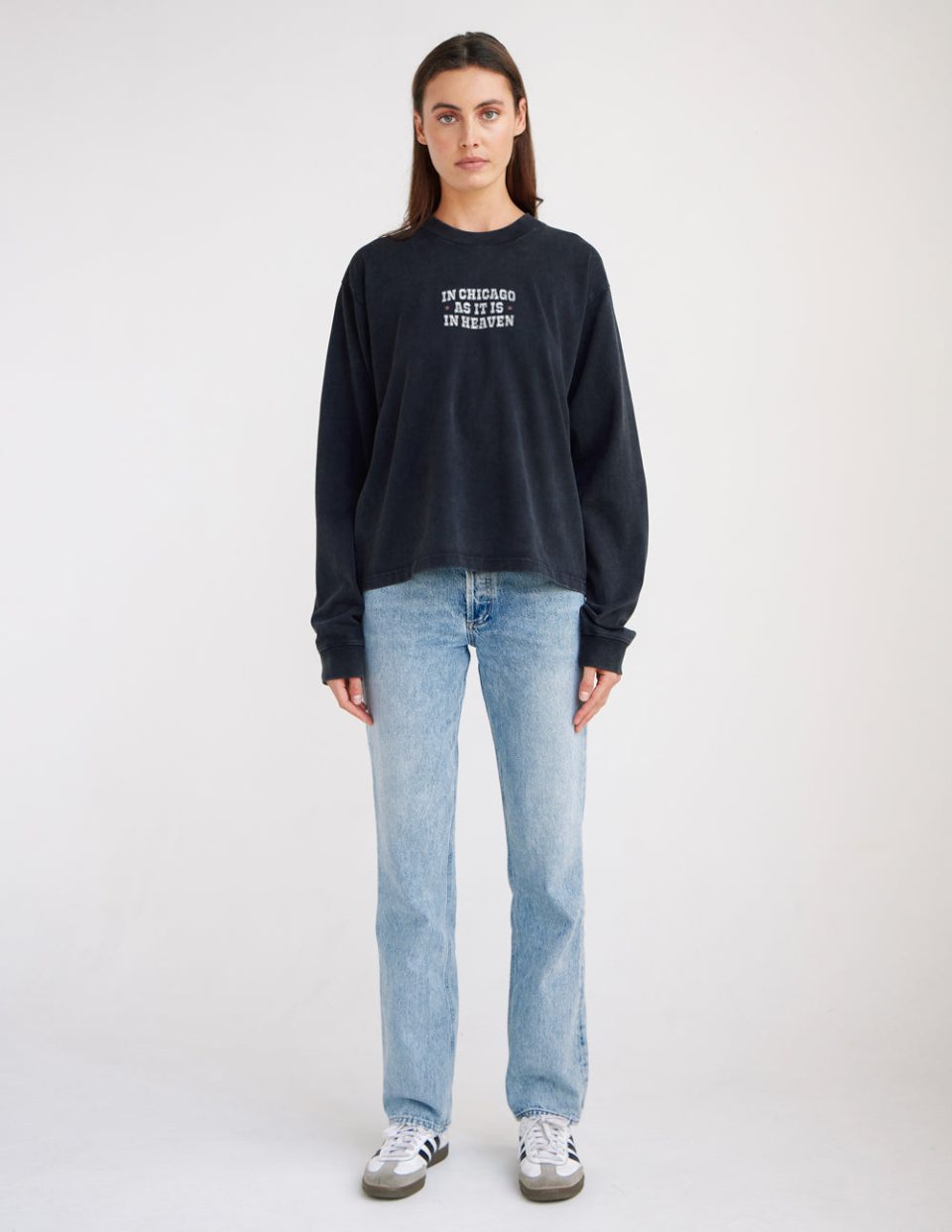 In Chicago as It Is in Heaven LS Heavyweight Tee