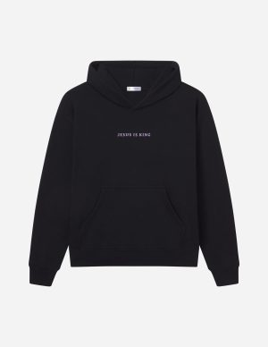Jesus Is King Black Unisex Hoodie