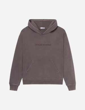Jesus Is King Brown Unisex Hoodie