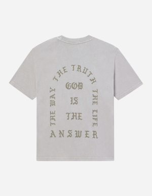 Jesus Saves Taupe Unisex Tee