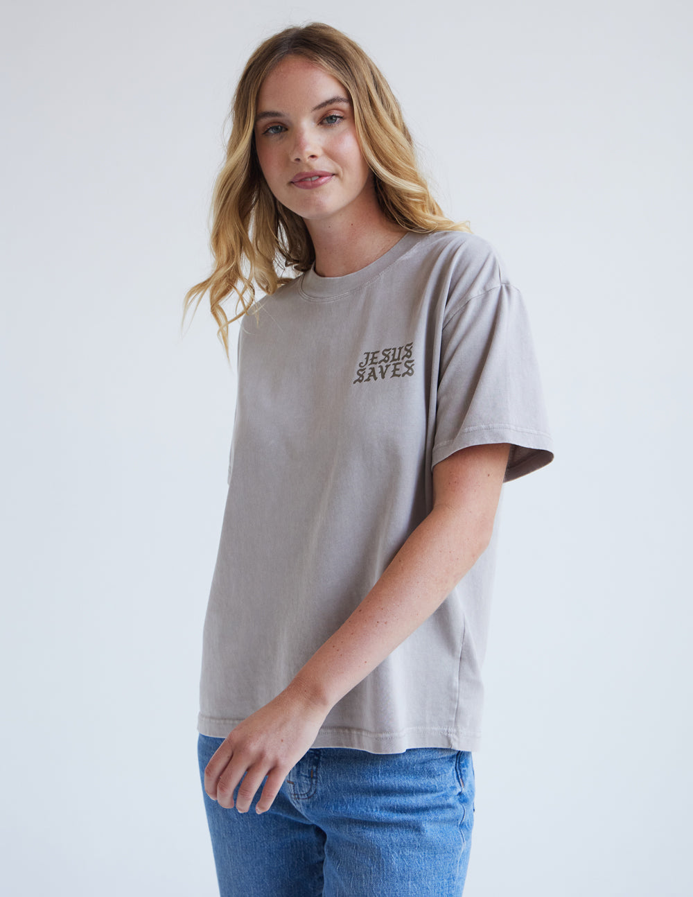 Jesus-Saves-Taupe-Unisex-Tee_03.jpg