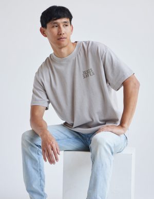 Jesus Saves Taupe Unisex Tee