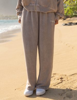Kingdom Club Brown Wide Leg Sweatpant