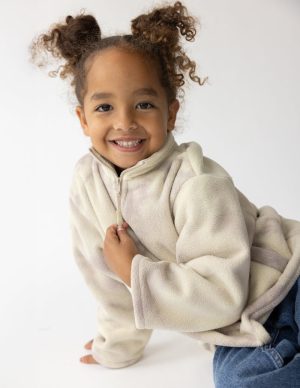 Marble Fleece Kids Pullover