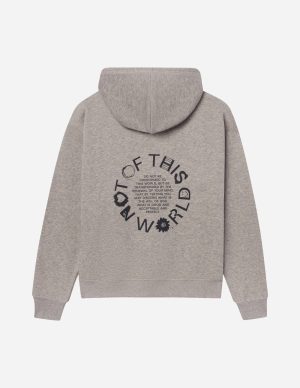 Not of This World Beige Unisex Hoodie