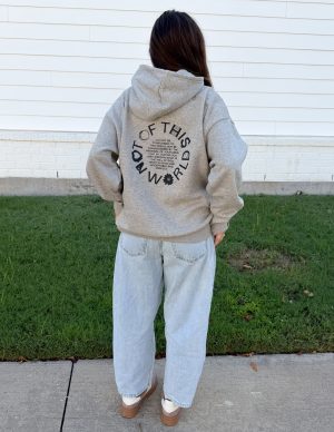 Not of This World Beige Unisex Hoodie