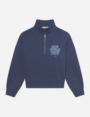 Our World Needs Jesus Women’s Half-Zip