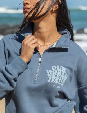 Our World Needs Jesus Women’s Half-Zip