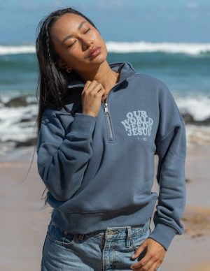 Our World Needs Jesus Women’s Half-Zip