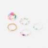 Pastel Beaded Ring Set