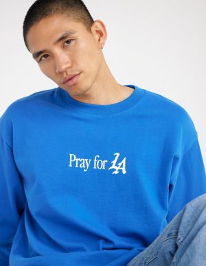 Pray for Los Angeles LS Heavyweight Tee