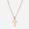 Rose Gold Cross Necklace