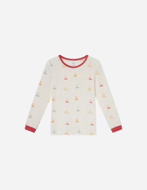 Sailboat Bamboo Kids Pajama Set