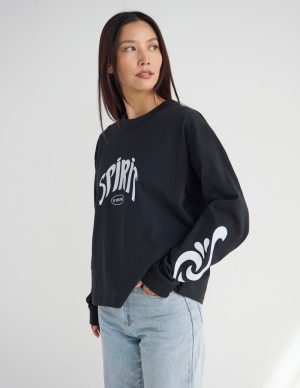 Spirit Is Moving LS Heavyweight Tee