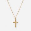 Textured Cross Necklace