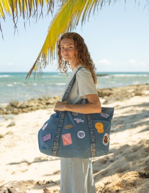 The Large Everyday Denim Tote Patch Kit