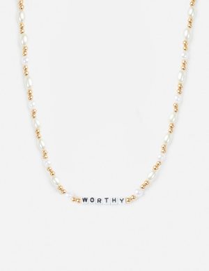 Worthy Letter Necklace