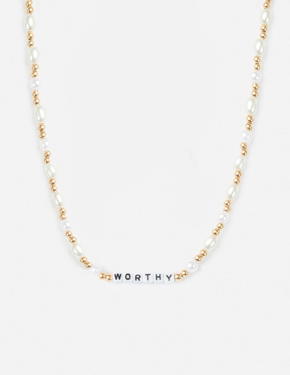 Worthy Letter Necklace