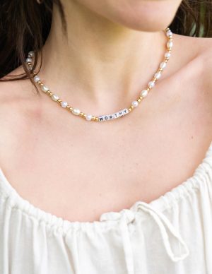 Worthy Letter Necklace