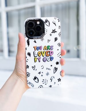 White You Are Loved By God Phone Case